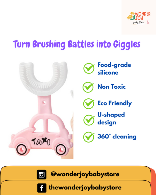 U-Shaped Silicone Baby Trainer Toothbrush
