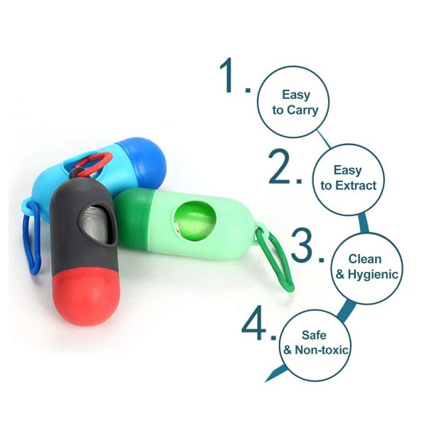 WonderJoy Diaper Disposal – Portable Dispenser with 2 Refills (25 Bags Each)