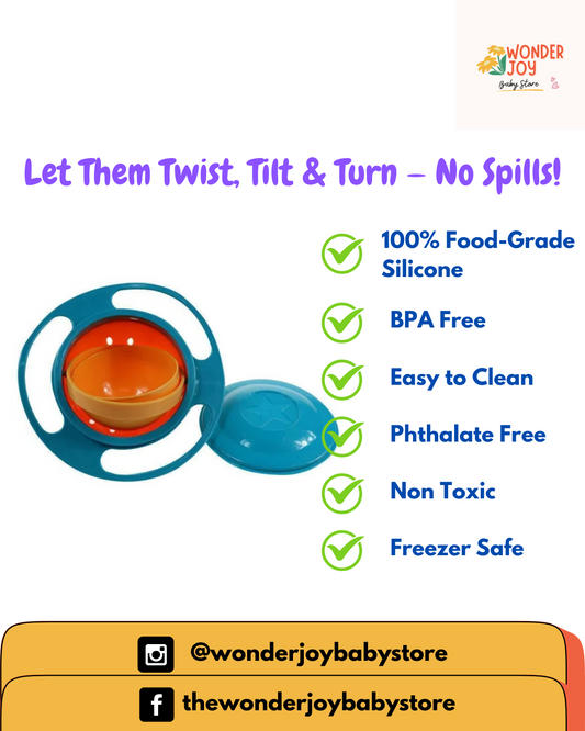 360° Spill-Proof Gyro Bowl
