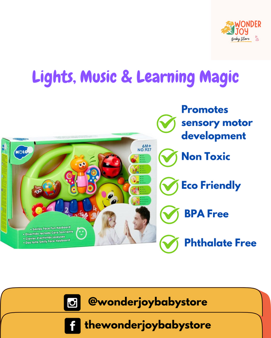 Smiley Baby Piano – Light Up Musical Toy