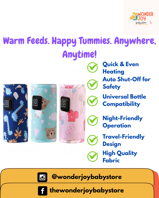 WonderJoy Premium Quality Portable Feeder Warmer – USB Powered & Travel-Friendly