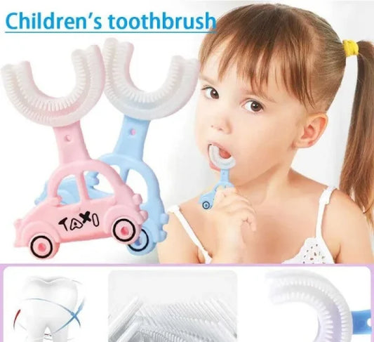 U-Shaped Silicone Baby Trainer Toothbrush